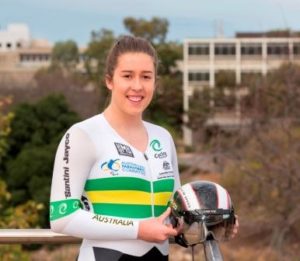 Flinders law student Holly Takos will represent Australia at the Commonwealth Games in Glasgow next month.