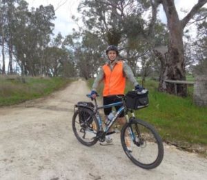 David Phillips spent ten days riding the Kidman Trail on his mountain bike to create the app.