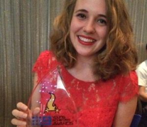 Saskia Gerhardy won the environment category of the Channel 9 Young Achievers Awards. 