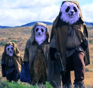 Panda Family in Wasteland (2)