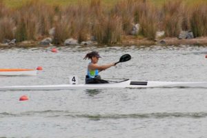Jocelyn Neumueller Paralympics in boat