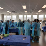 Unique surgery workshop uses robots and real spines