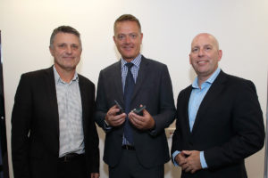 From left: Professor John Spoehr, Director of the Australian Industrial Transformation Institute at Flinders University; Professor Colin Stirling, Vice-Chancellor, Flinders University; David Chuter, CEO and Managing Director, Innovative Manufacturing CRC (IMCRC).