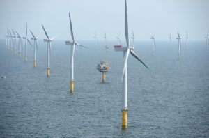 Sheringham Shoal Offshore Wind Farm, England pictured here in 2012. Photo: Wikimedia CC.
