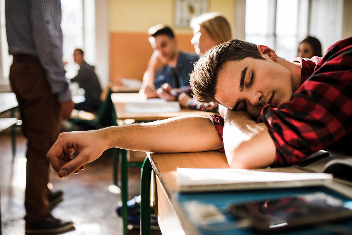 Researchers believe as many as 16% of teenagers may experience Delayed Sleep-Wake Phase Disorder, where their body clock is out of sync with the normal 24-hour world, leading to inability to wake early in the morning. Stock photo by model.
