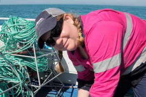 Sasha Whitmarsh is helping to improve methods of monitoring and assessing the impact of human activity on marine species in SA waters.