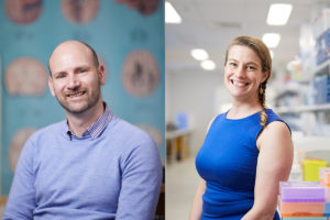 Flinders Dr Oren Griffiths (left) and Flinders Associate Professor Sarah Cohen-Woods are finalists in the 2019 SA Tall Poppy awards. Photos: Randy Larcombe