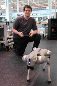 Year 10 student from Findon Technical College, Oliver Eylander, enjoying activities on the first day.